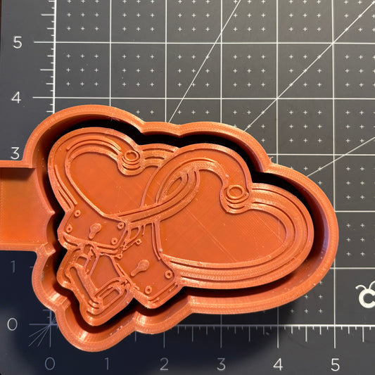 Handcuff Hearts Mold