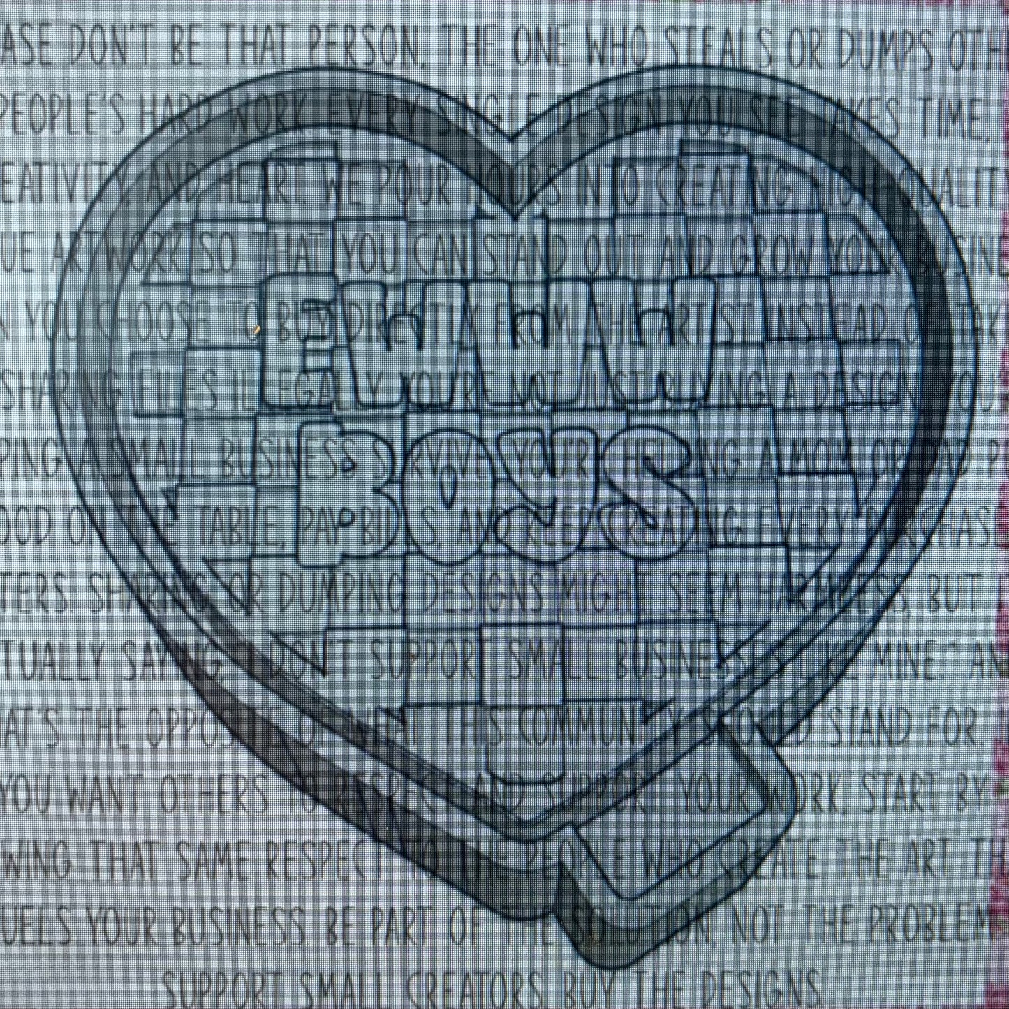 Eww Boys  Conversation Heart Mold