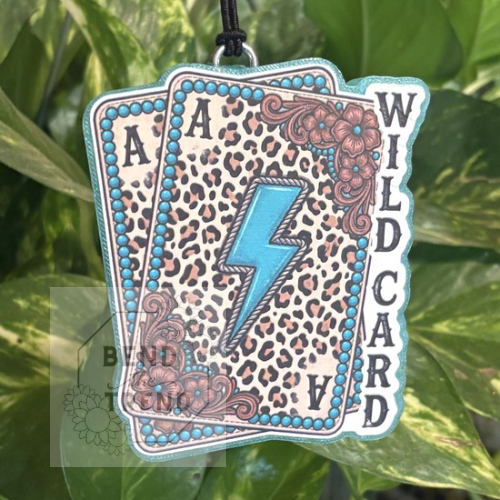 Wildcard Tooled Leather Turquoise (will come with 4 cardstock) Mold
