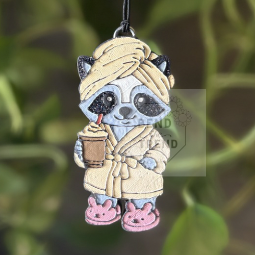 Mama Raccoon in Robe Mold