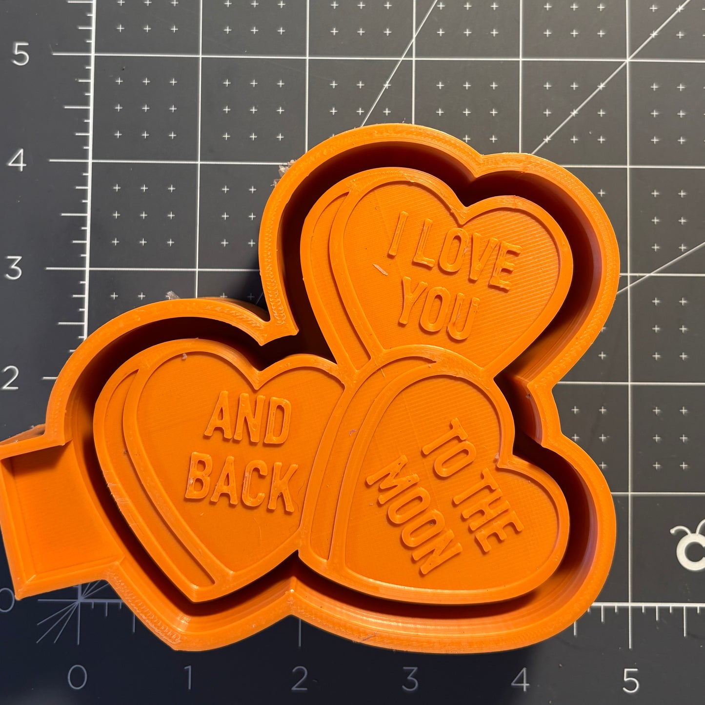 I Love you to the Moon & Back Heart Mold