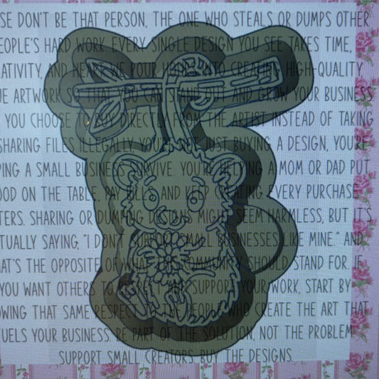 Opossum With Turquoise Mold