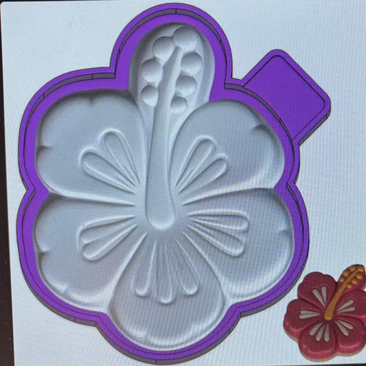 Hibiscus 3d Mold