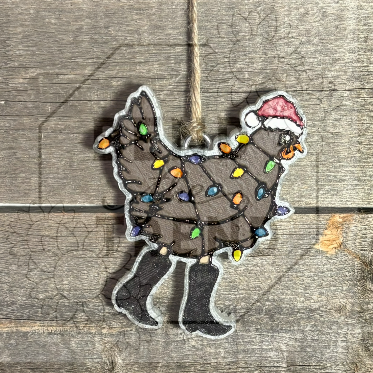Chicken With Christmas Lights Mold
