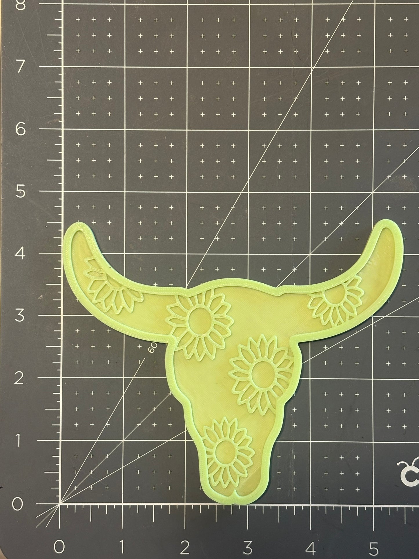 Bull Skull B Sunflower Insert Mold