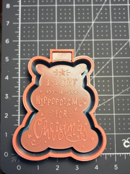 I Want A Hippopotamus for Christmas Mold