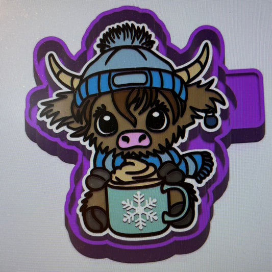 Highland Cow Christmas Mug Mold