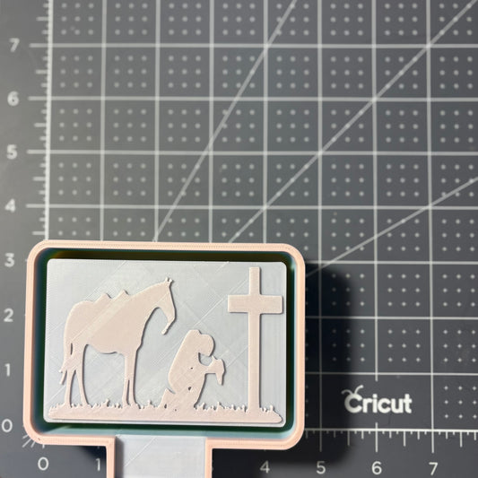 Praying Cowboy & Horse Mold
