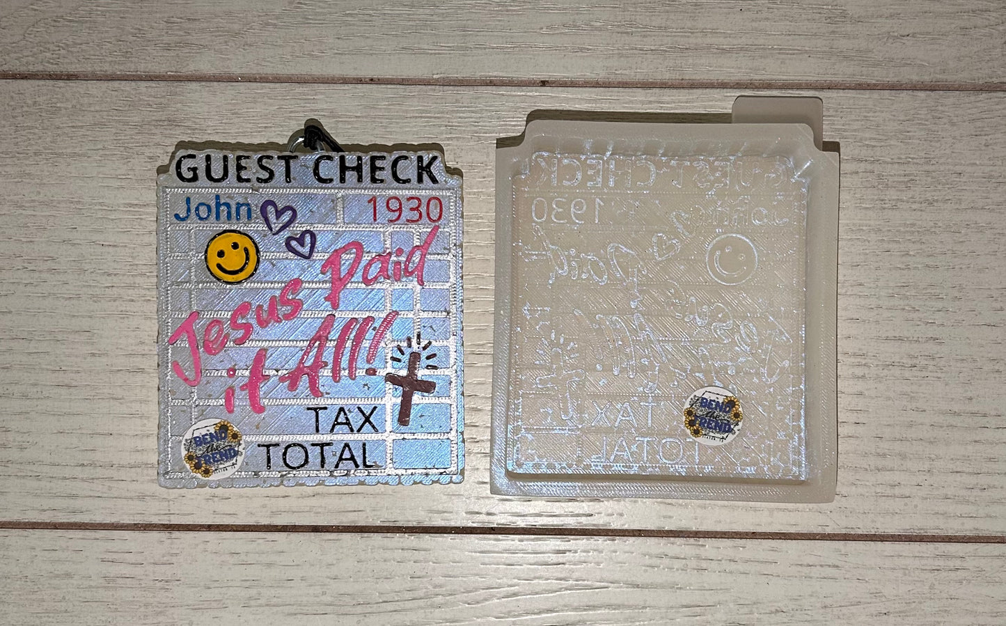 Guest Check Jesus  Paid All Mold