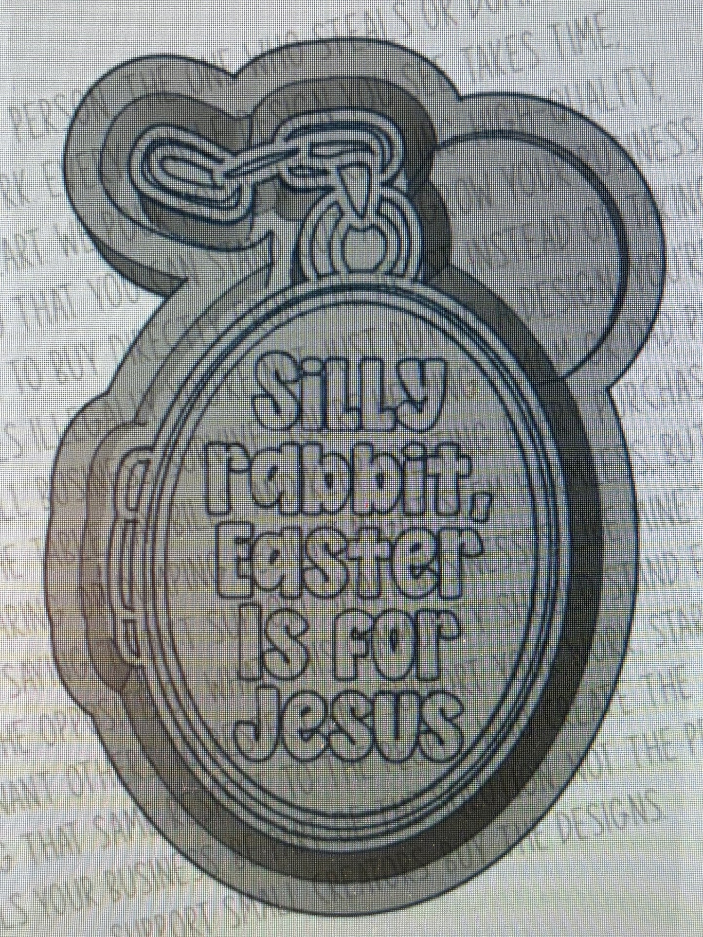Silly Rabbit Easter Is For Jesus Locket Mold