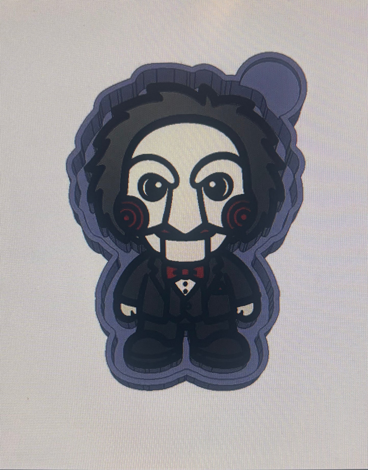Cute Chibi Billy Doll Horror Jigsaw Mold