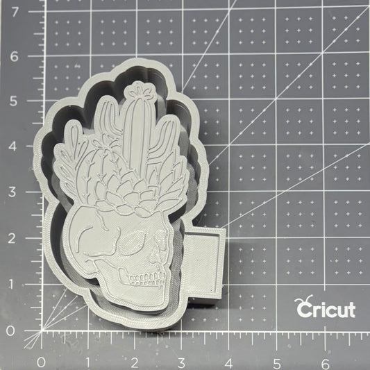 Succulent Skull Mold