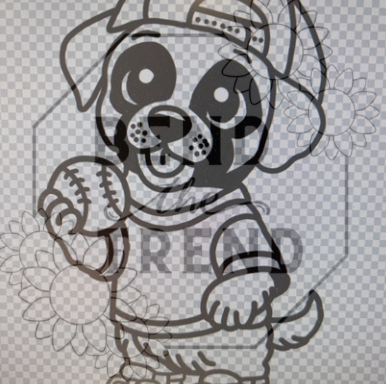 Bull Mastiff Baseball Mold