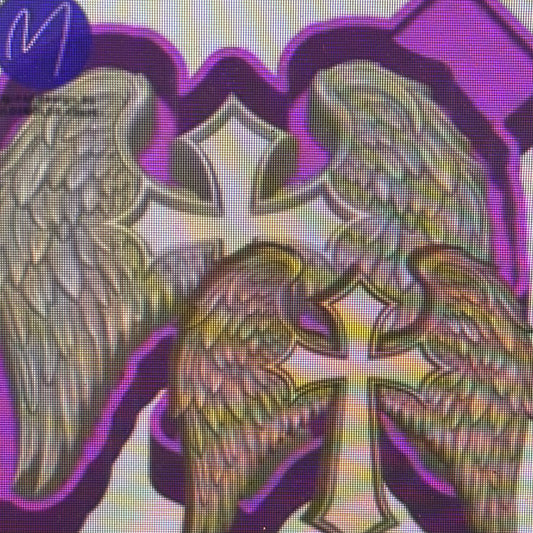 3D Angel Wing Cross Mold