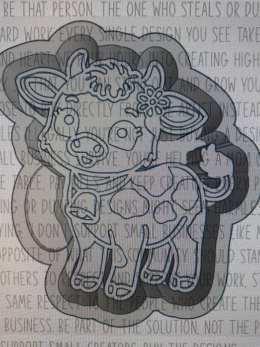 Dairy Cow With Bell Mold