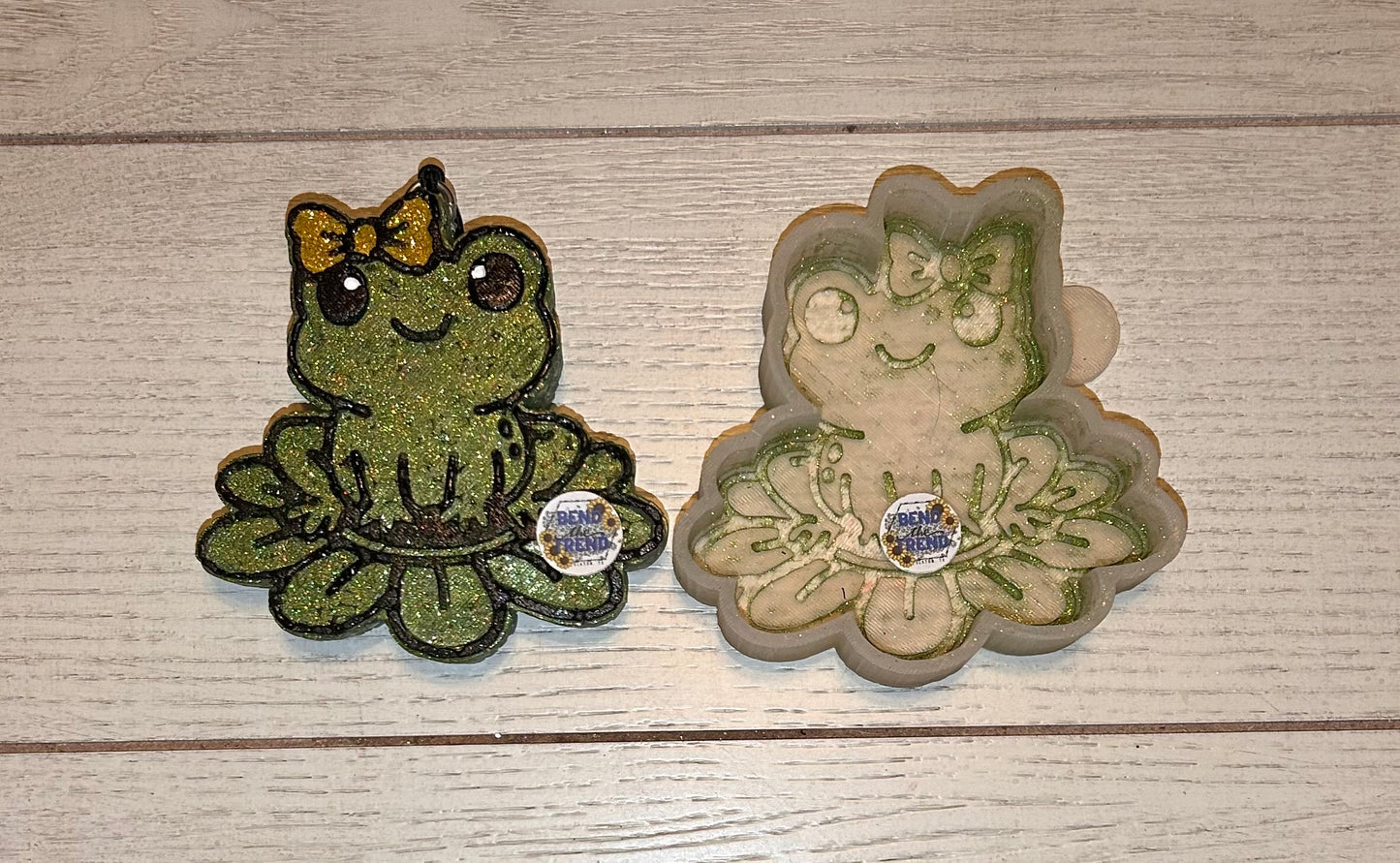 Cute Frog on Lilly Pad Mold