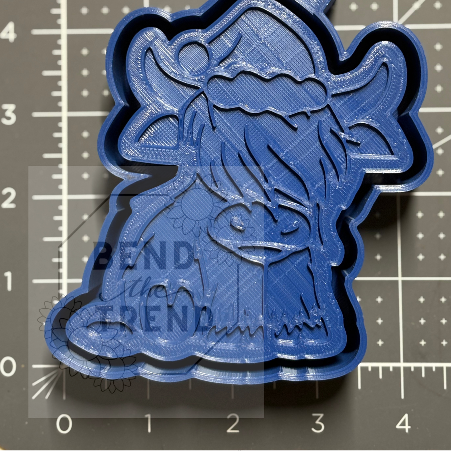 Highland cow Santa  Mold