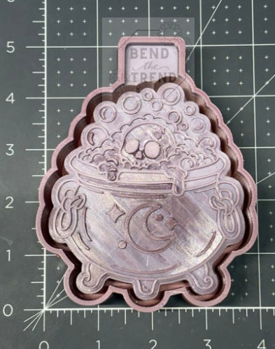 Skull Bubble Cauldron Mold