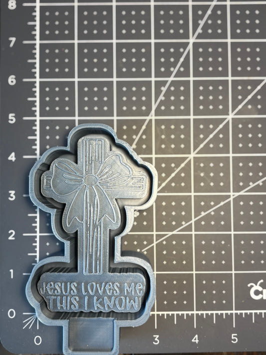 Jesus Loves This I Know Cross Mold