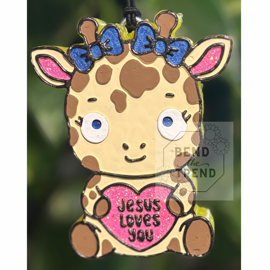 Jesus Loves You Giraffe Mold