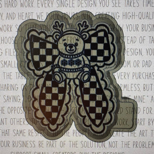 Bow W Teddy Bear Mold