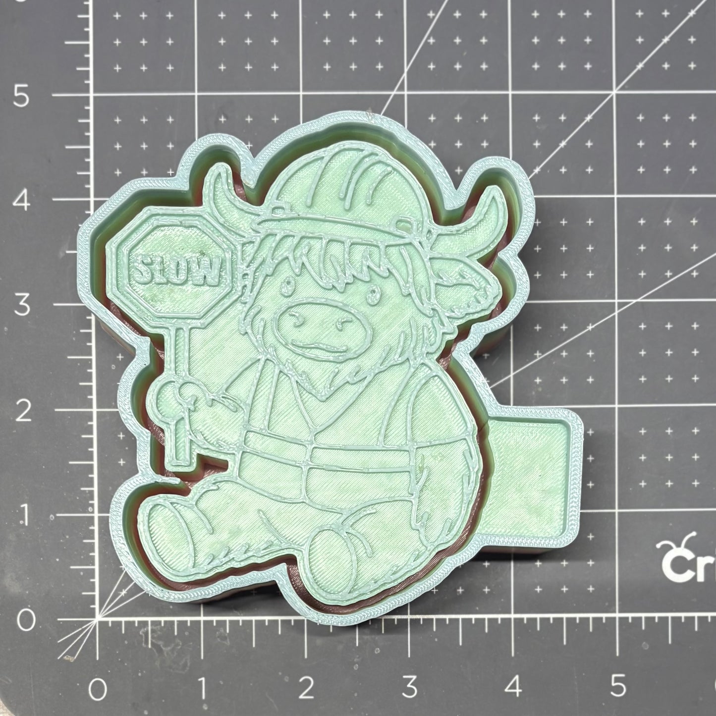 Highland Cow Crossing Guard Mold