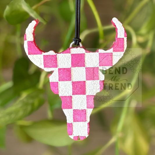 Checkered Bull Skull Insert Mold