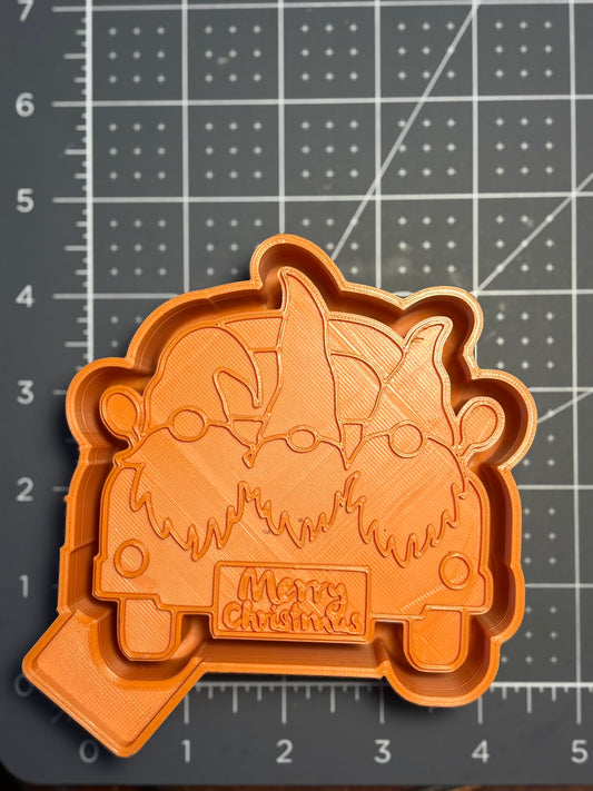 Merry Christmas Gnome Truck Mold
