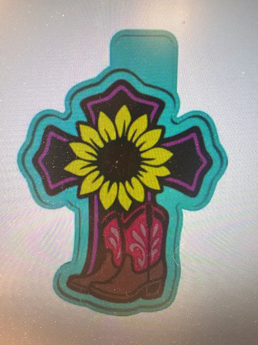 Sunflower Cross & Boots Mold