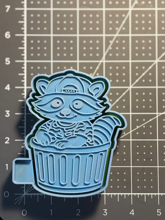 Raccoon in Trashcan Mold