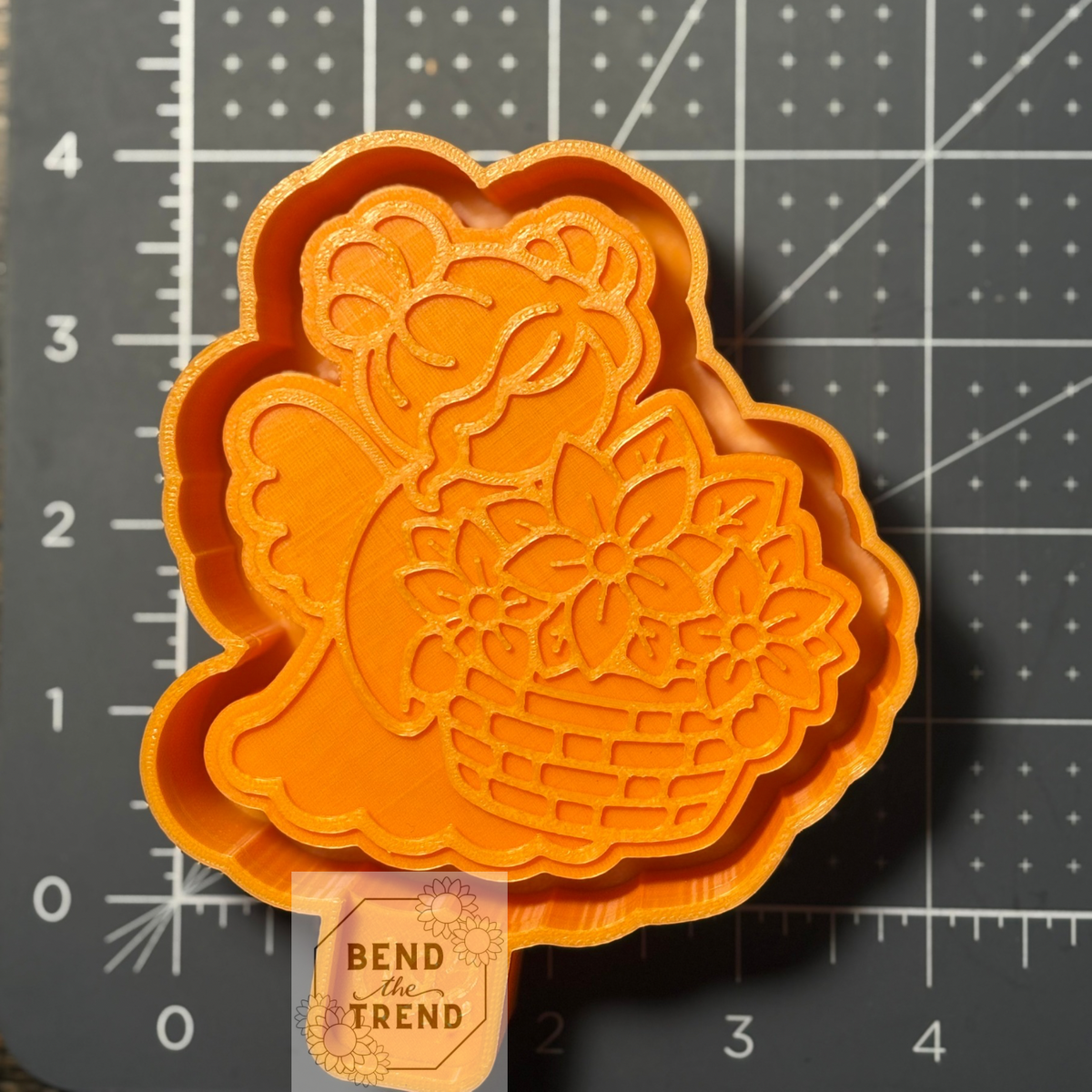 Angel Flower Basket Mold
