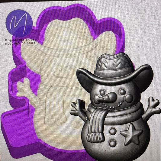 Snowman 3D Mold