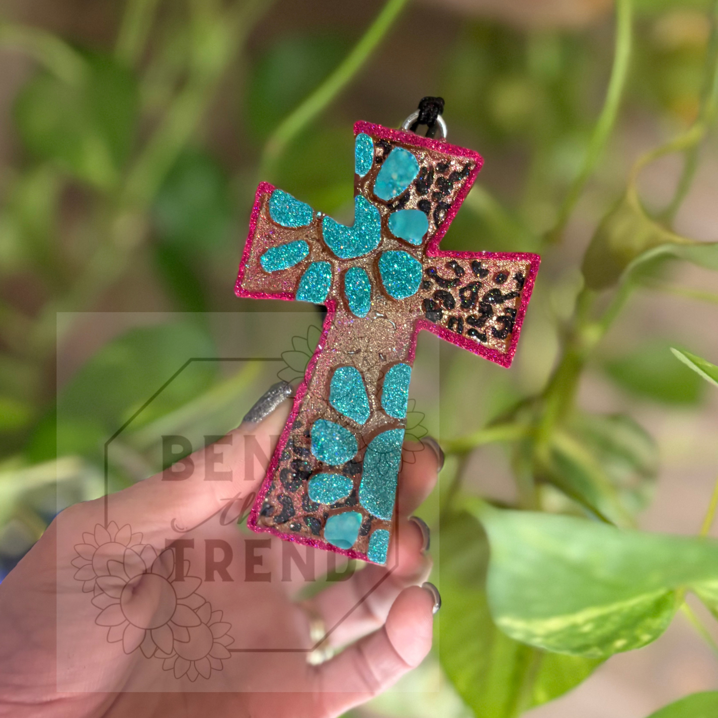 Leopard Concho Cross 3D Mold