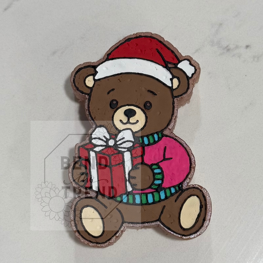 Santa Teddy with Present Mold