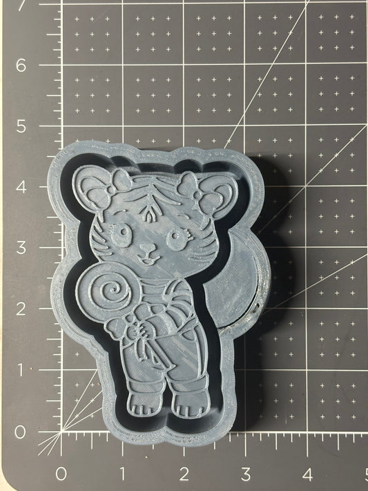 Tiger With Lollipop Mold