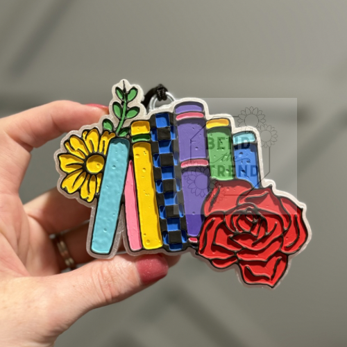 Floral Books Mold