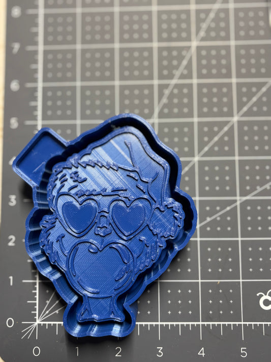 Grumpy Blowing Bubbles Mold