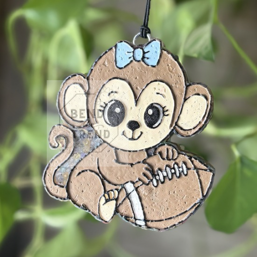 Monkey holding Football Mold