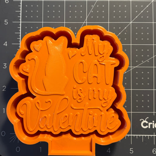 My Cat is my Valentine Mold