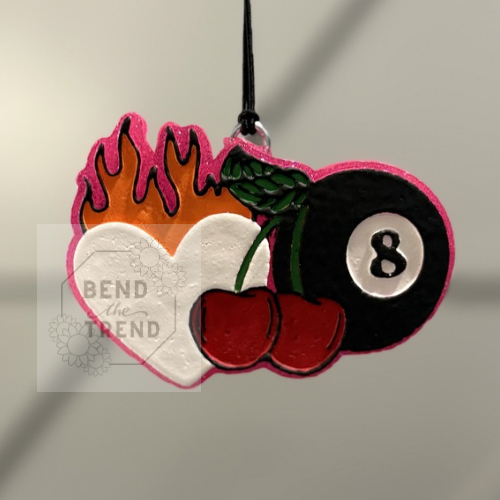 8 Ball Heart Cherries  Mold