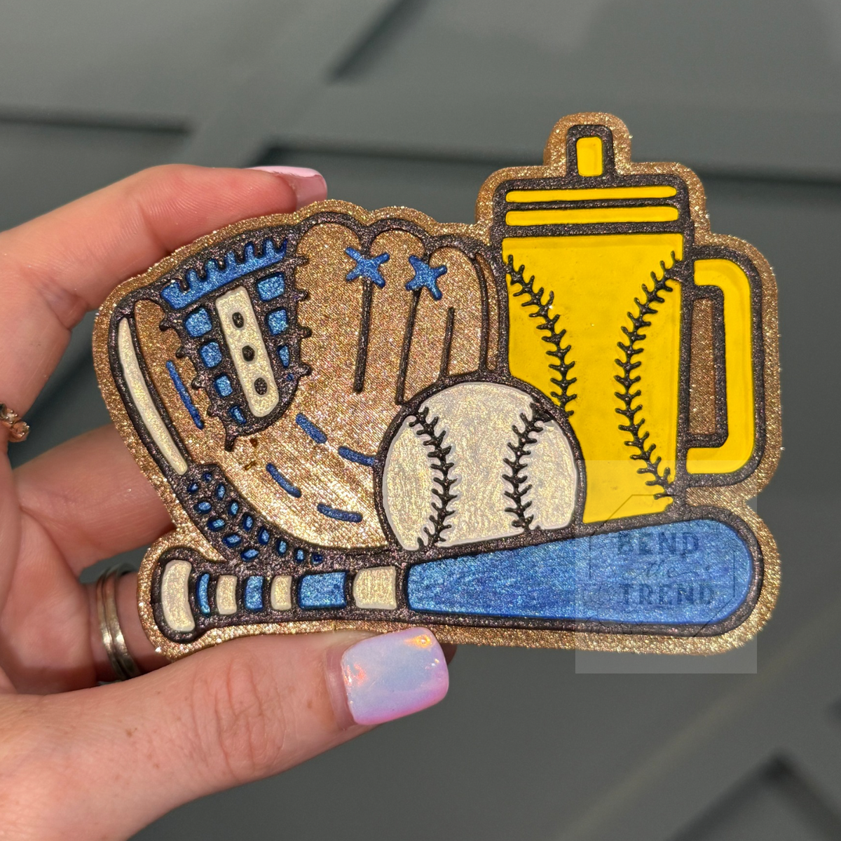 Baseball, Glove, Bat Mold