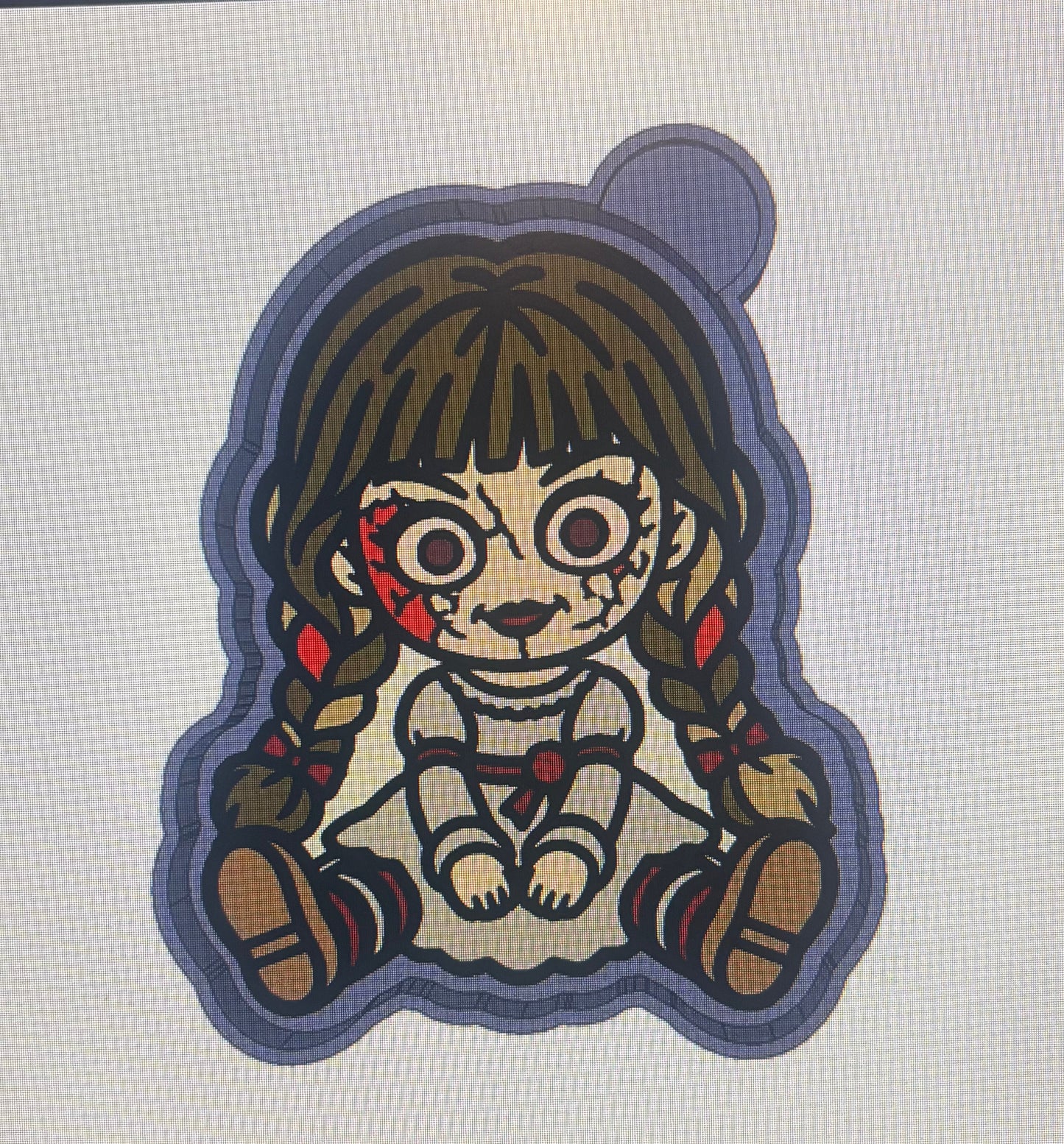 Cute Chibi Horror Doll Mold
