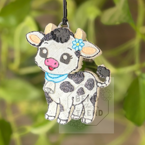 Baby Cow With Bell  Mold
