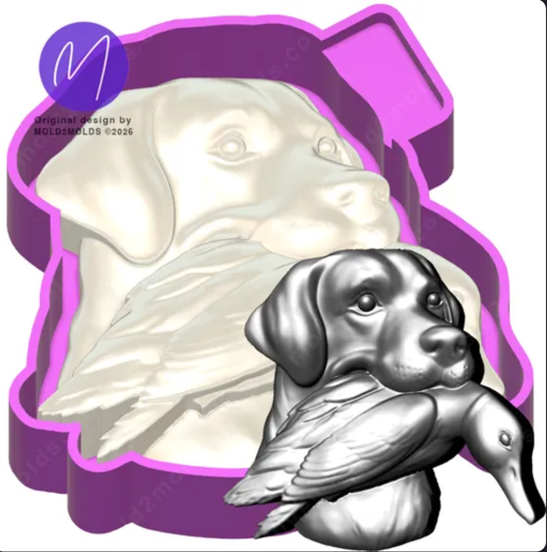 3D Hunting Dog Mold