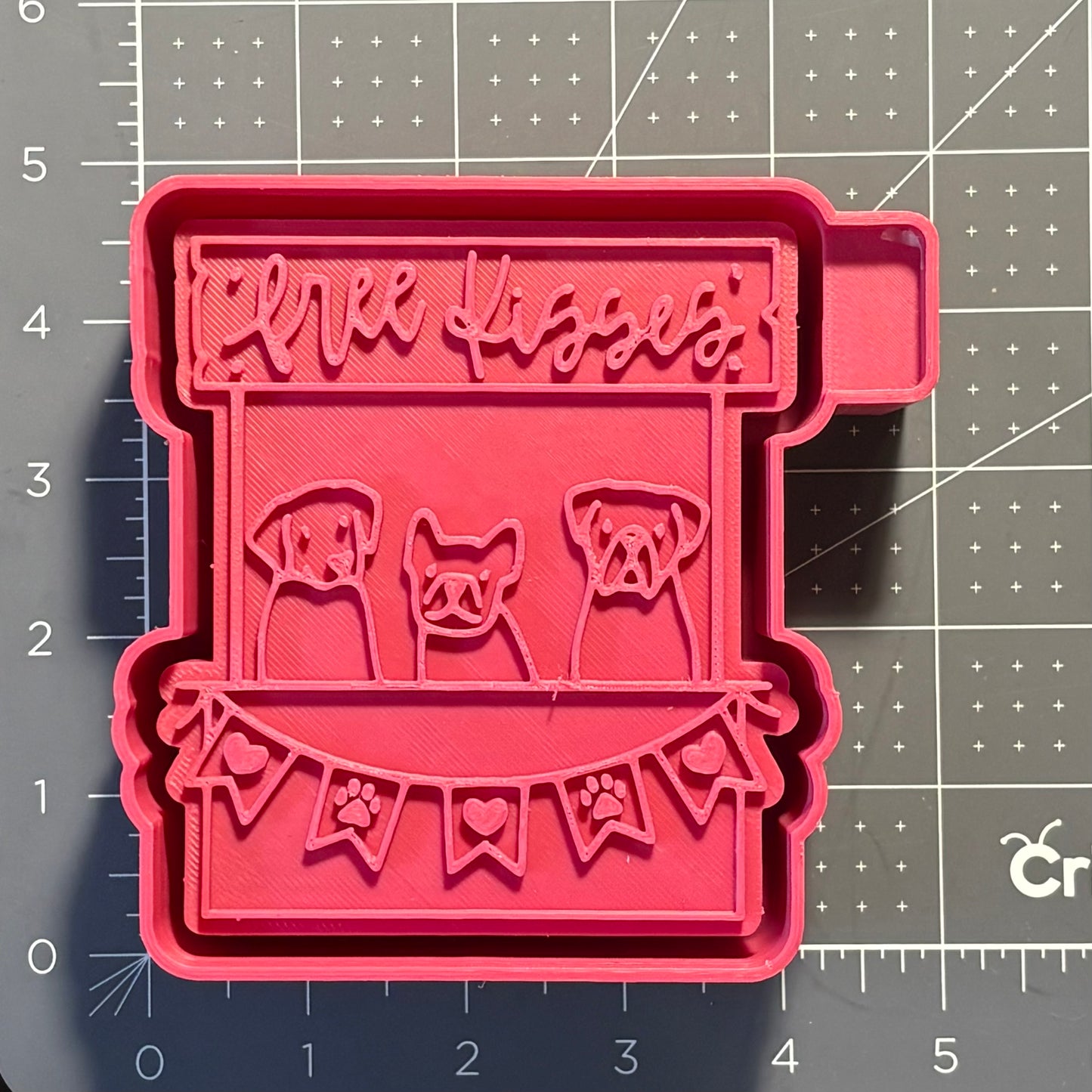 Free Kisses Dogs Mold