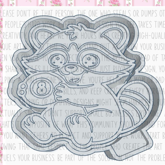 Raccoon 8 Ball Mold