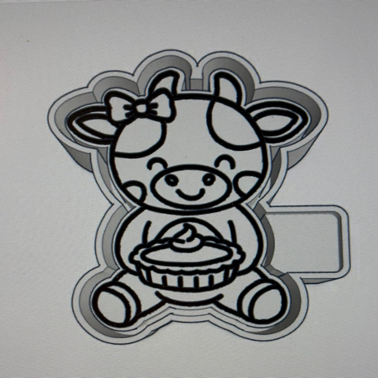 Cow with Pie Mold