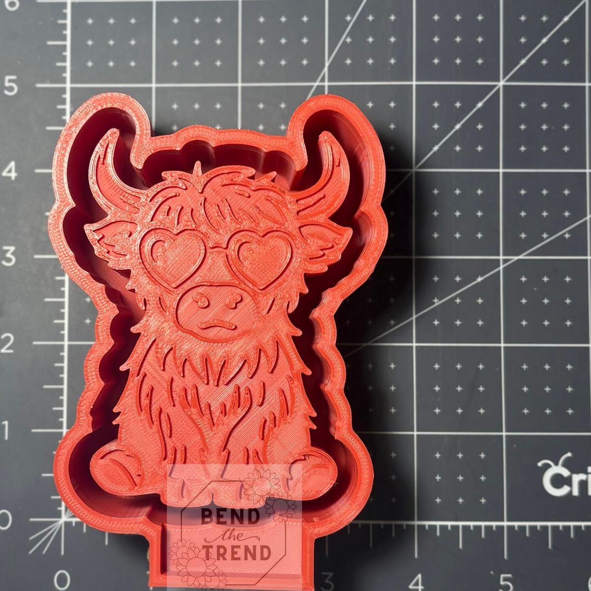 Highland Cow with Sun Glasses Mold