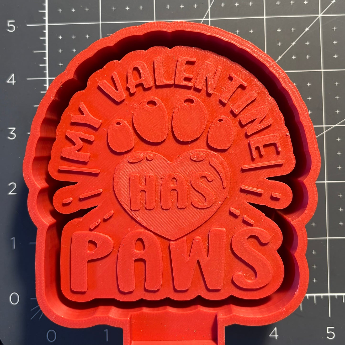 My Valentine Has Paws Mold