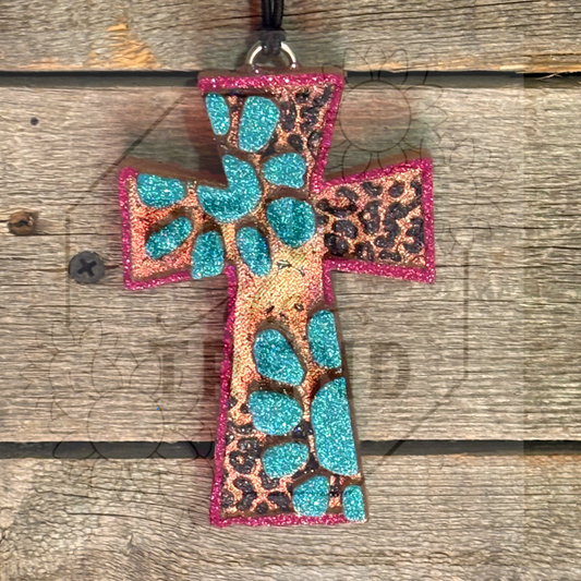 3D Leopard Concho Cross Freshie